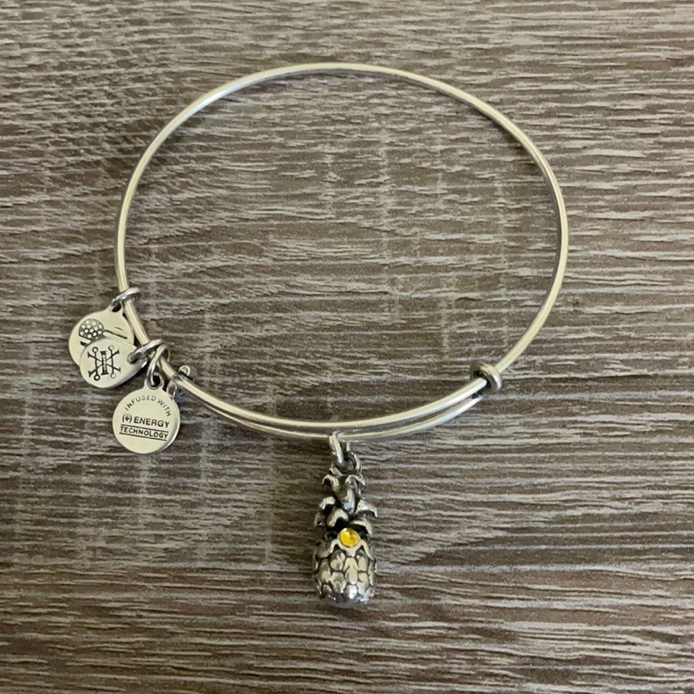 Alex and Ani Pineapple Charm Bangle